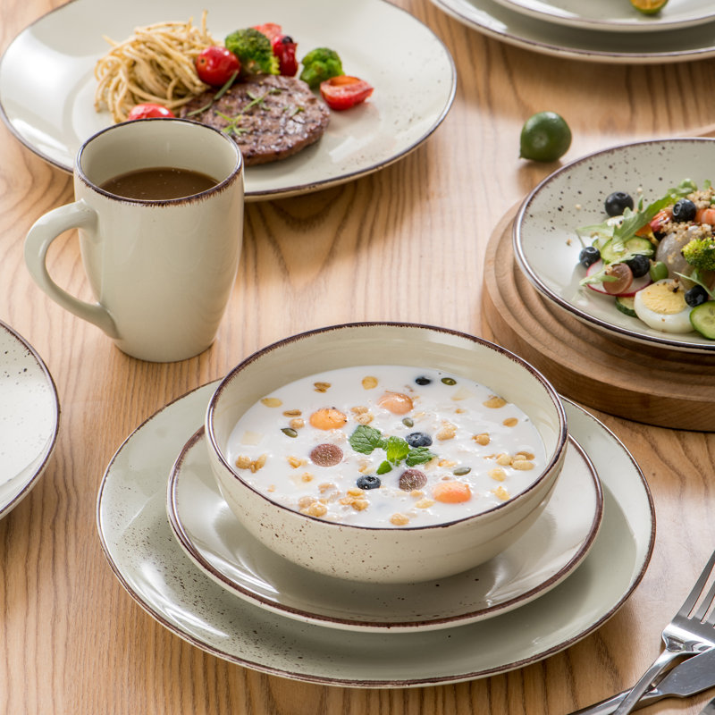 Latitude Run® Navia 32 Piece Dinnerware Set, Service for 8 & Reviews